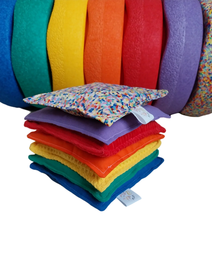 Super saco sensorial Confetti – hecho a mano