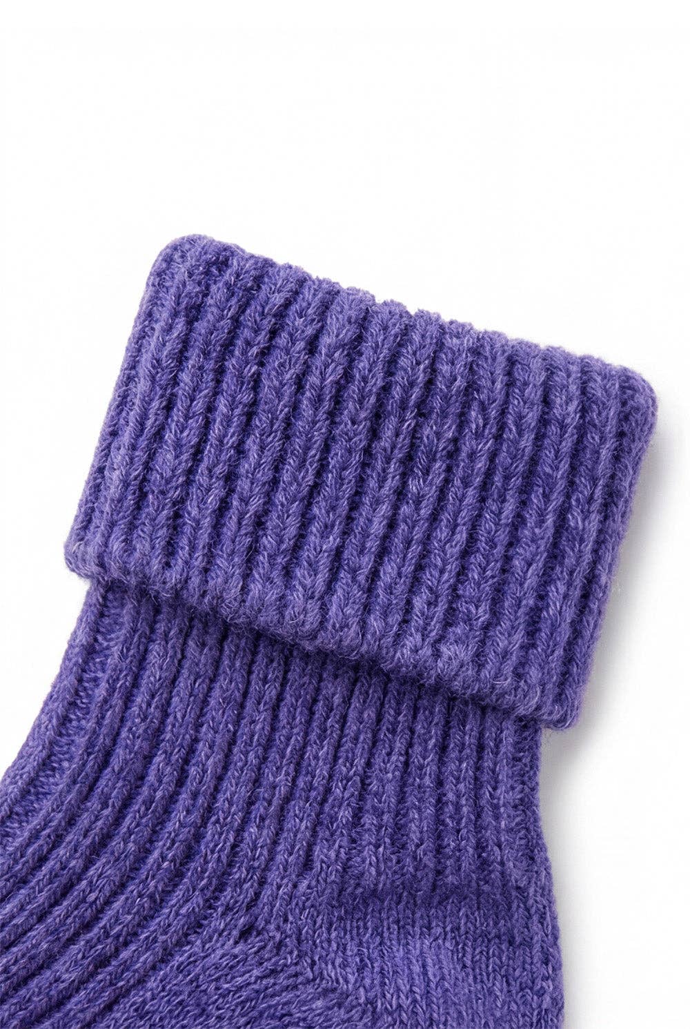 Wollene Babysocken - Violett