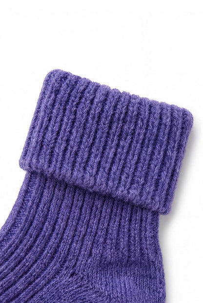 Wollene Babysocken - Violett
