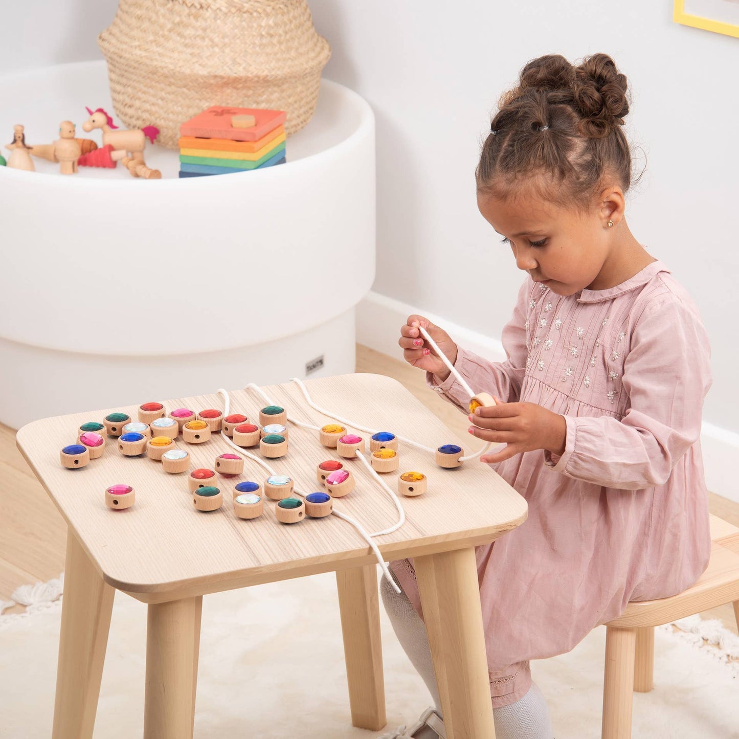 Tickit Wooden Lacing Jewels