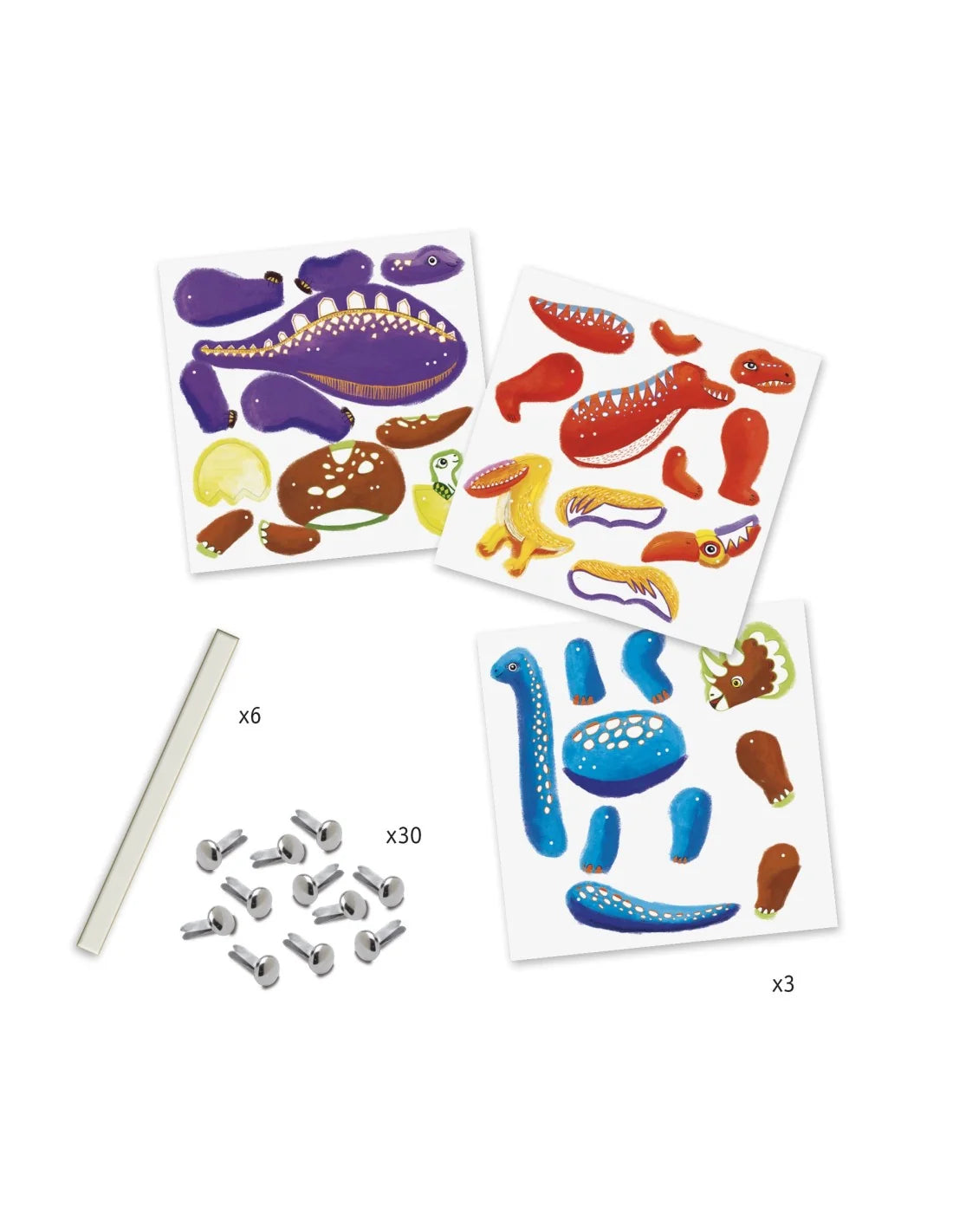 Dinos - Jumping Jacks to color in