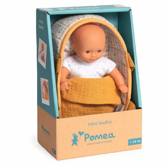 Mini Sasha-pop met bassinet