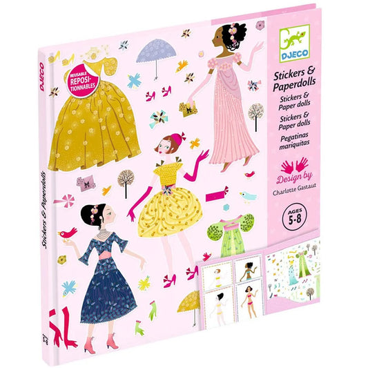 Dress-up Doll Sticker Set – Dresses