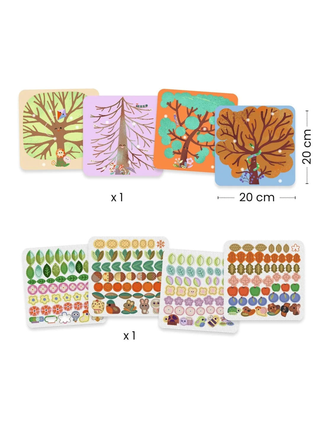 Through the seasons - Felt pictures