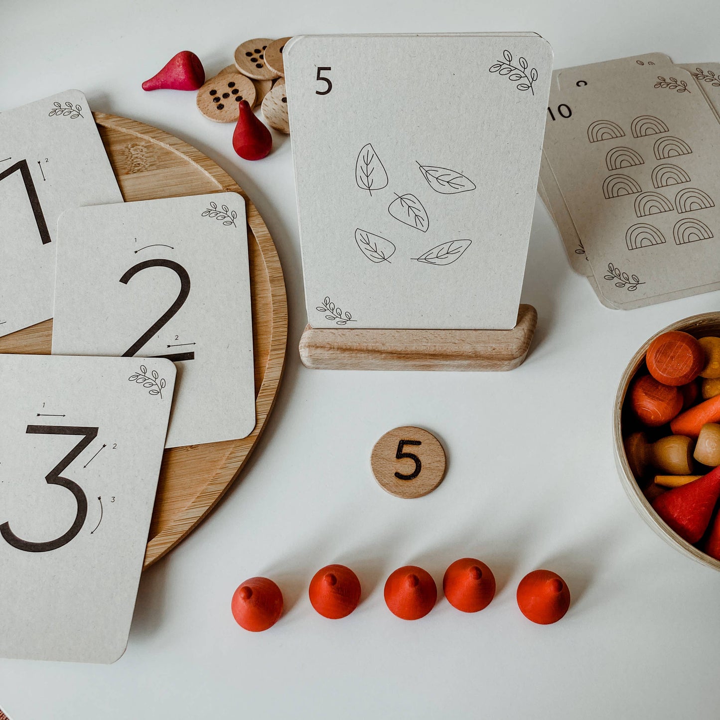 Numbers flashcards - Educational toys - Montessori