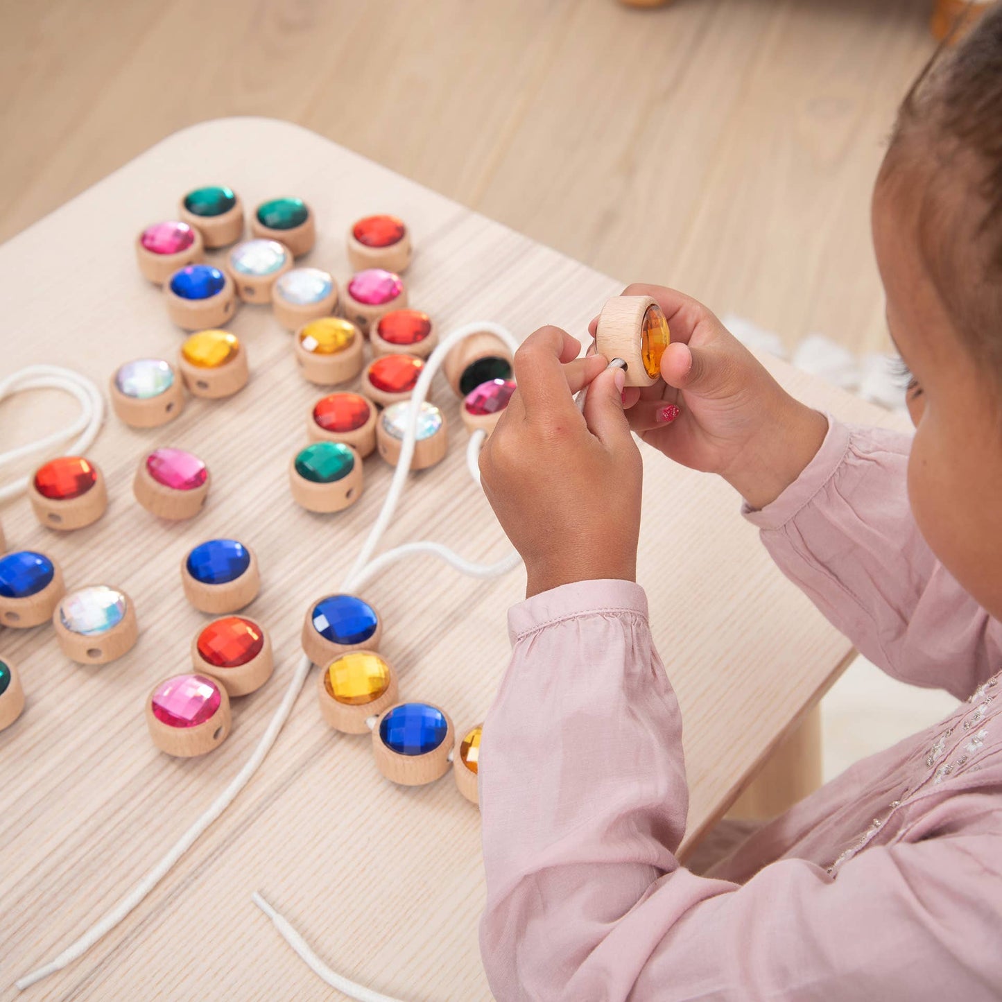 Tickit Wooden Lacing Jewels