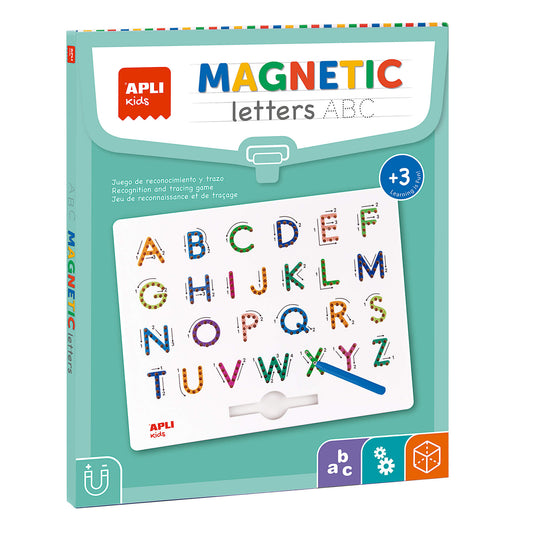 Magnetic board ABC letters