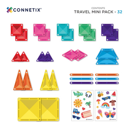 Connetix Travel Mini Pack 32pc