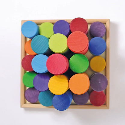 Grimm's Large Building Rollers Rainbow