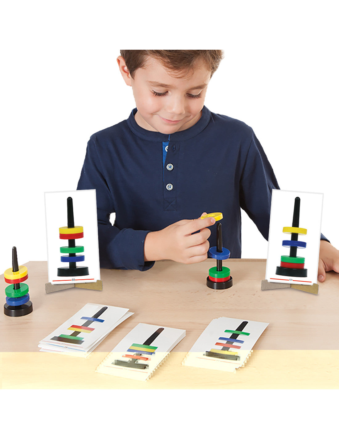 Magnetic stacking game