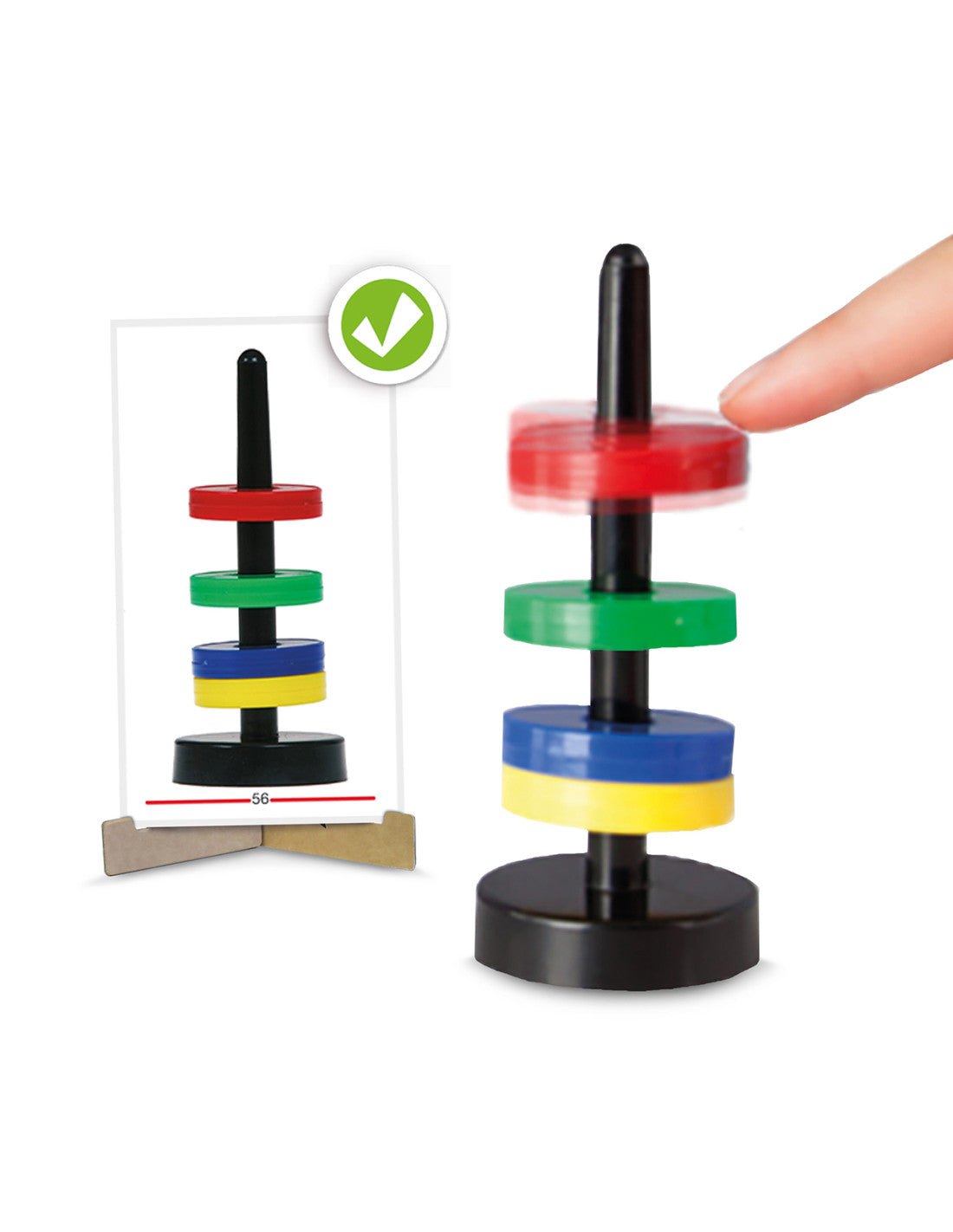 Magnetic stacking game