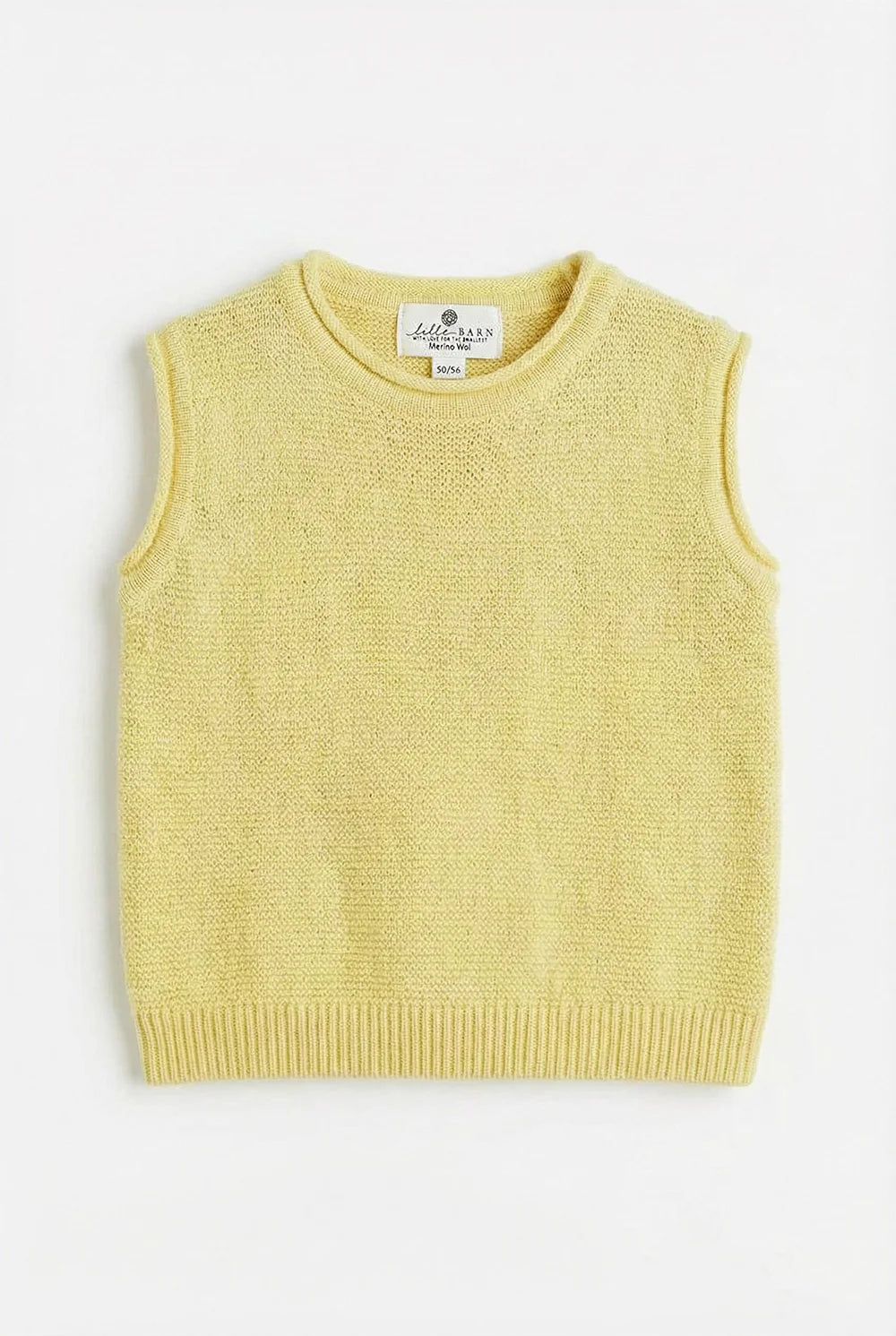 Merino Wool Knitted Baby Spencer - Lemonade