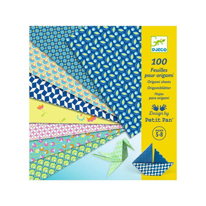 100 hojas de origami (normalizadas)