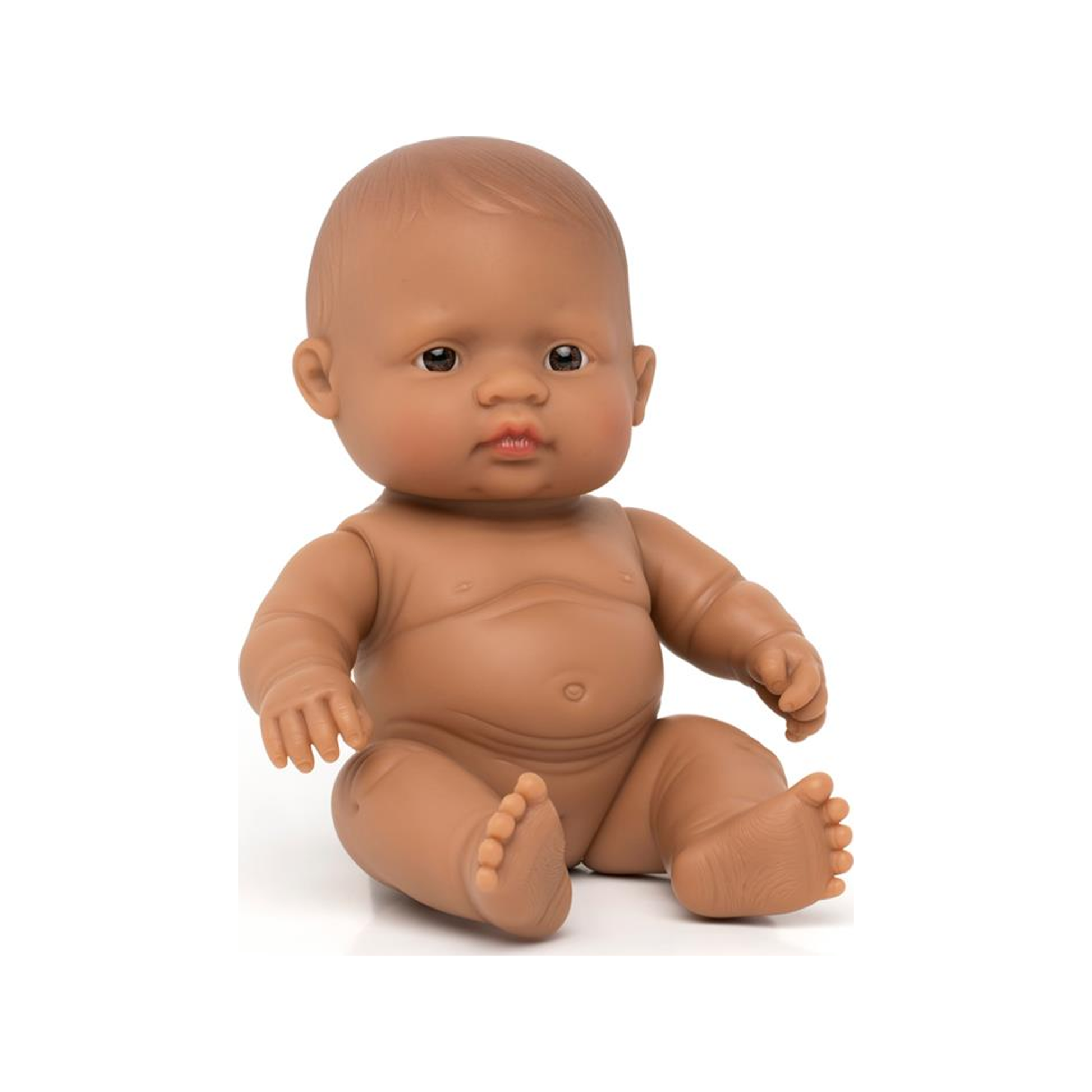 Muñeca bebé niña hispana 21 cm (normalizada)
