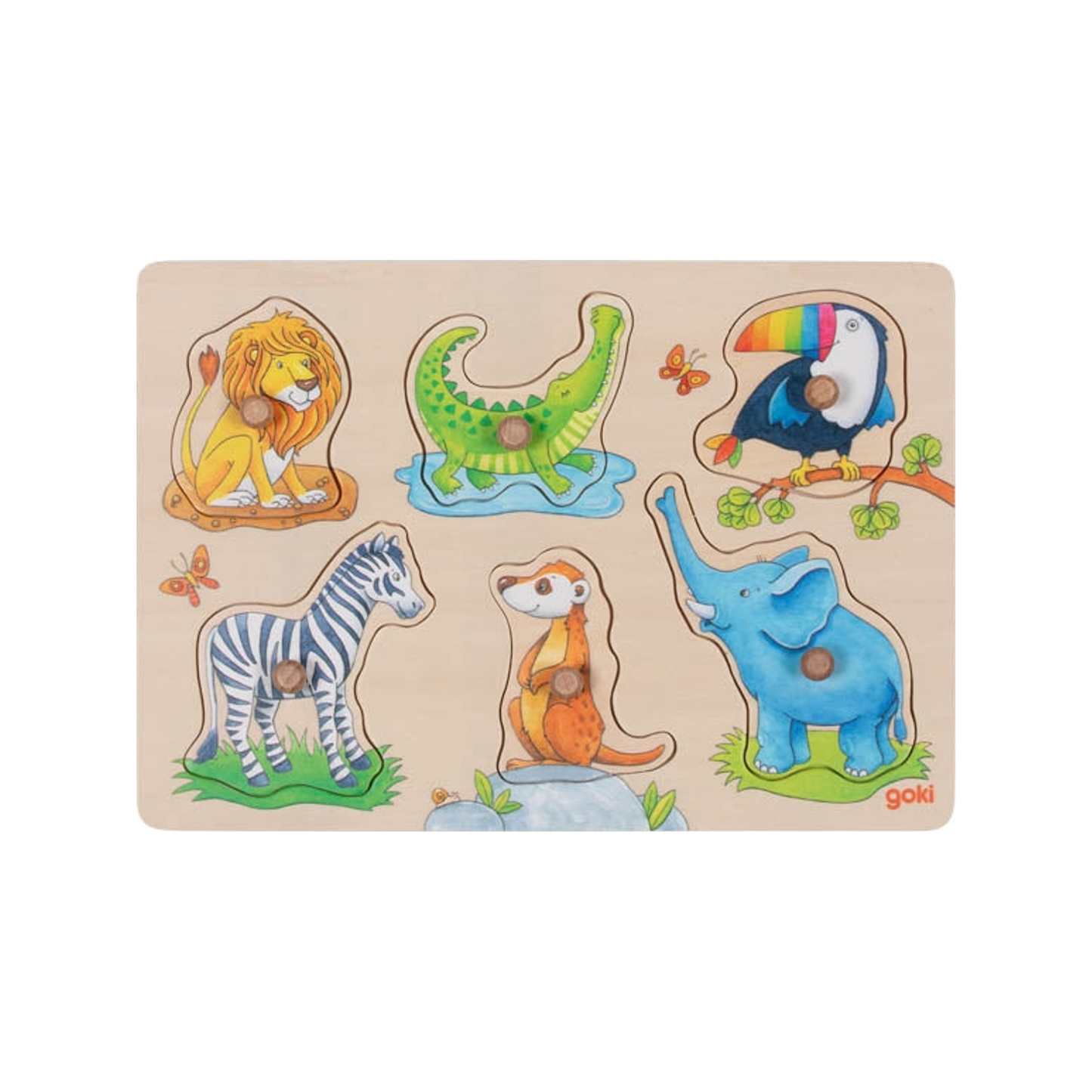 Background puzzle mother and baby - Wild animals (normalized)