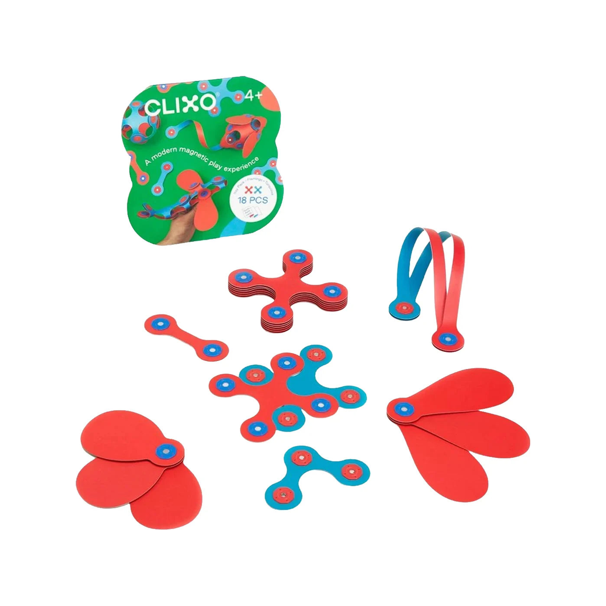 Clixo Itsy Pack – magnetische bouwset (genormaliseerd)