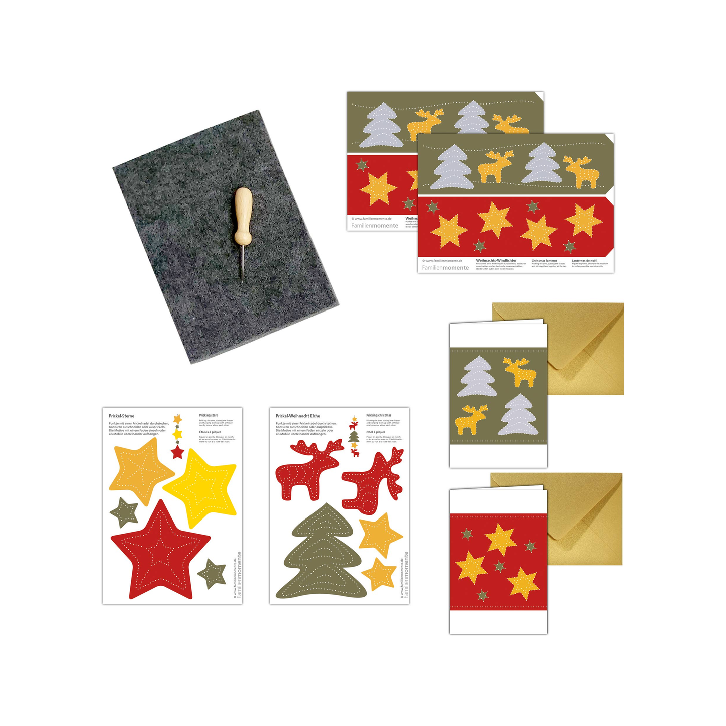 Craft Set Christmas Elks with Cards (normalized)