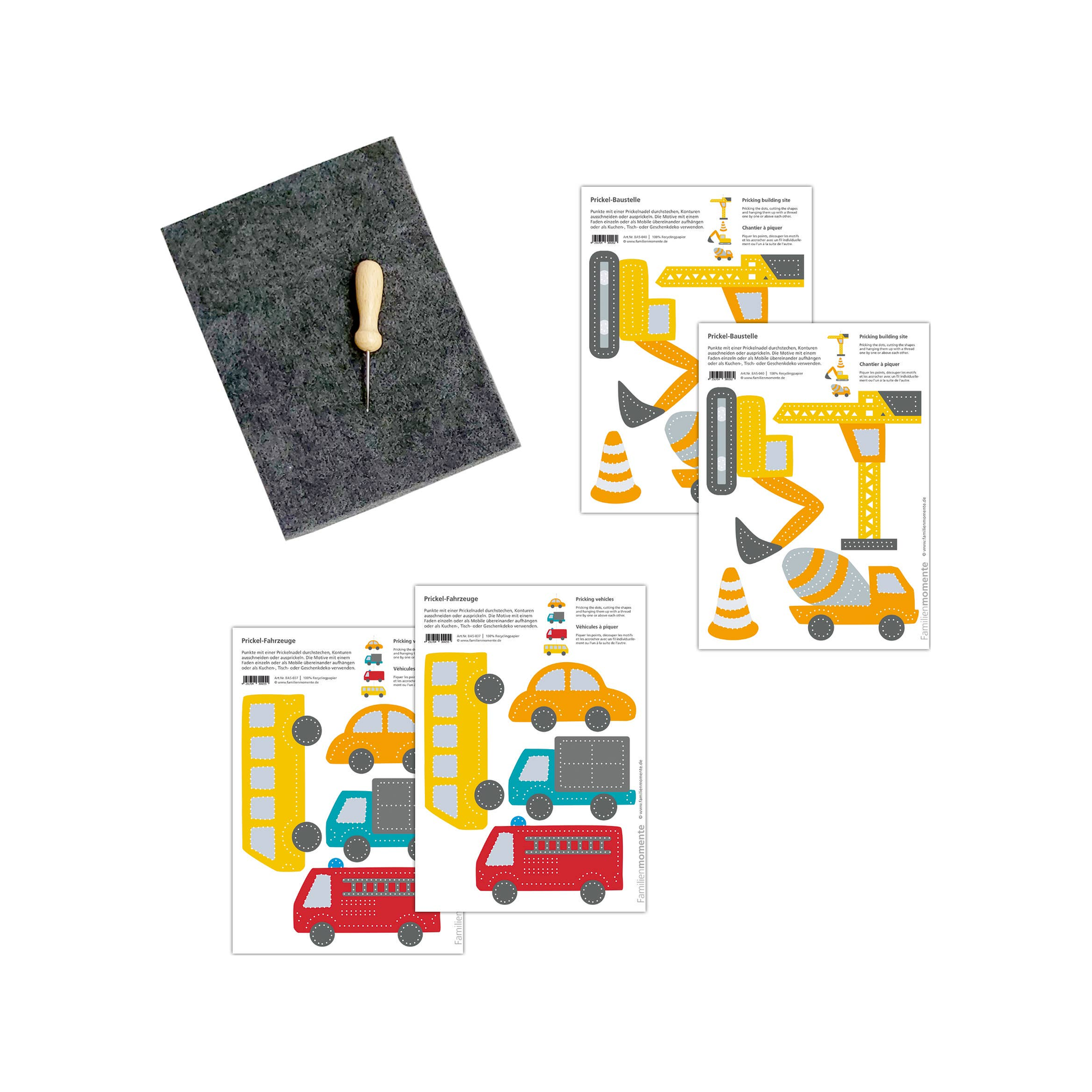 Vehicles & Construction Site - Pricking Set (normalized)