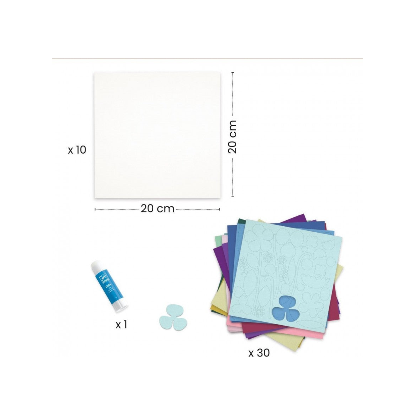 Create with paper colour (normalized)