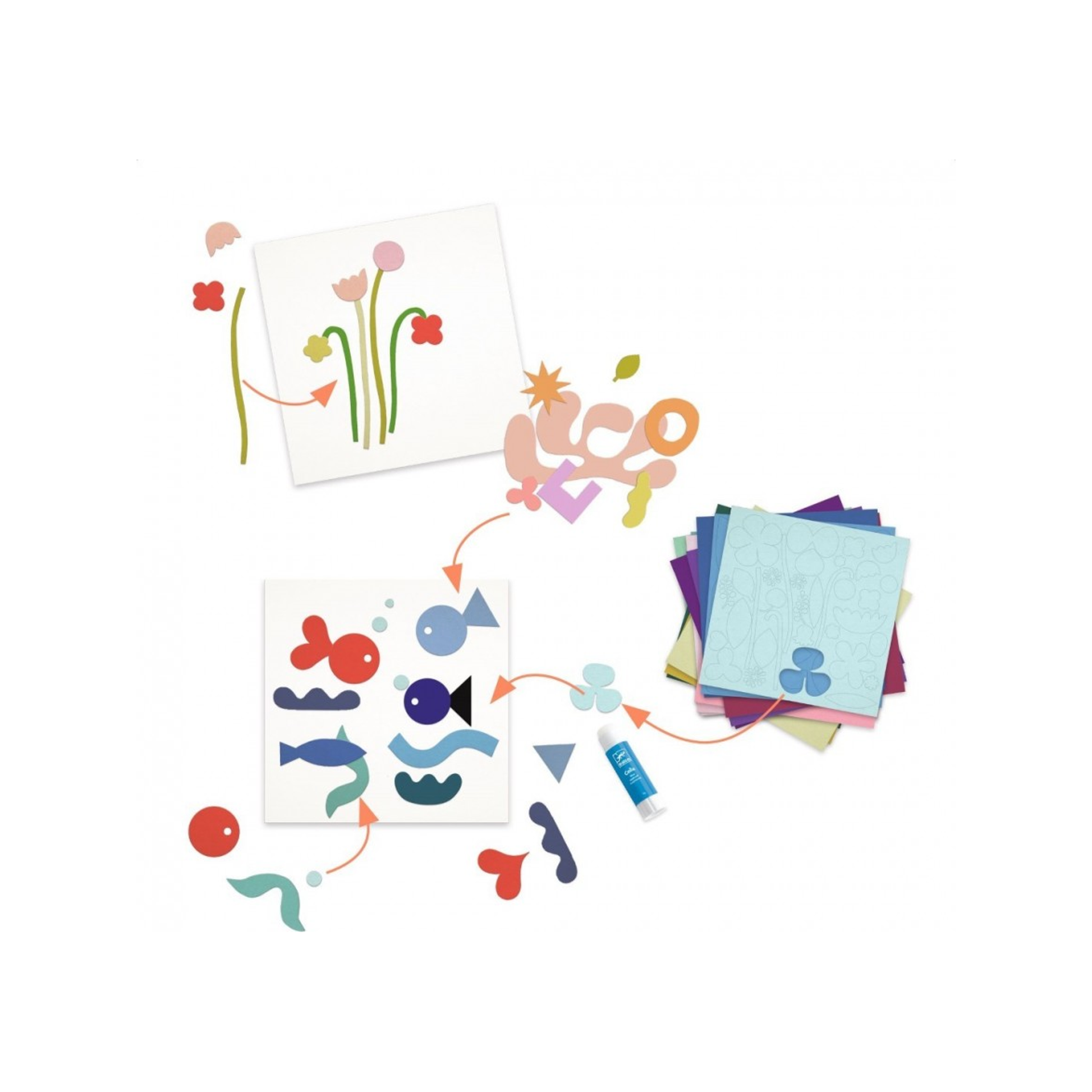 Create with paper colour (normalized)