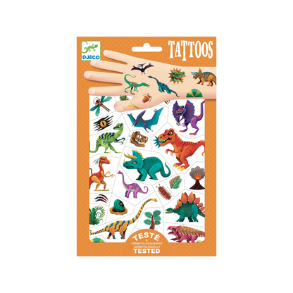 Dino club temporary tattoos (normalized)