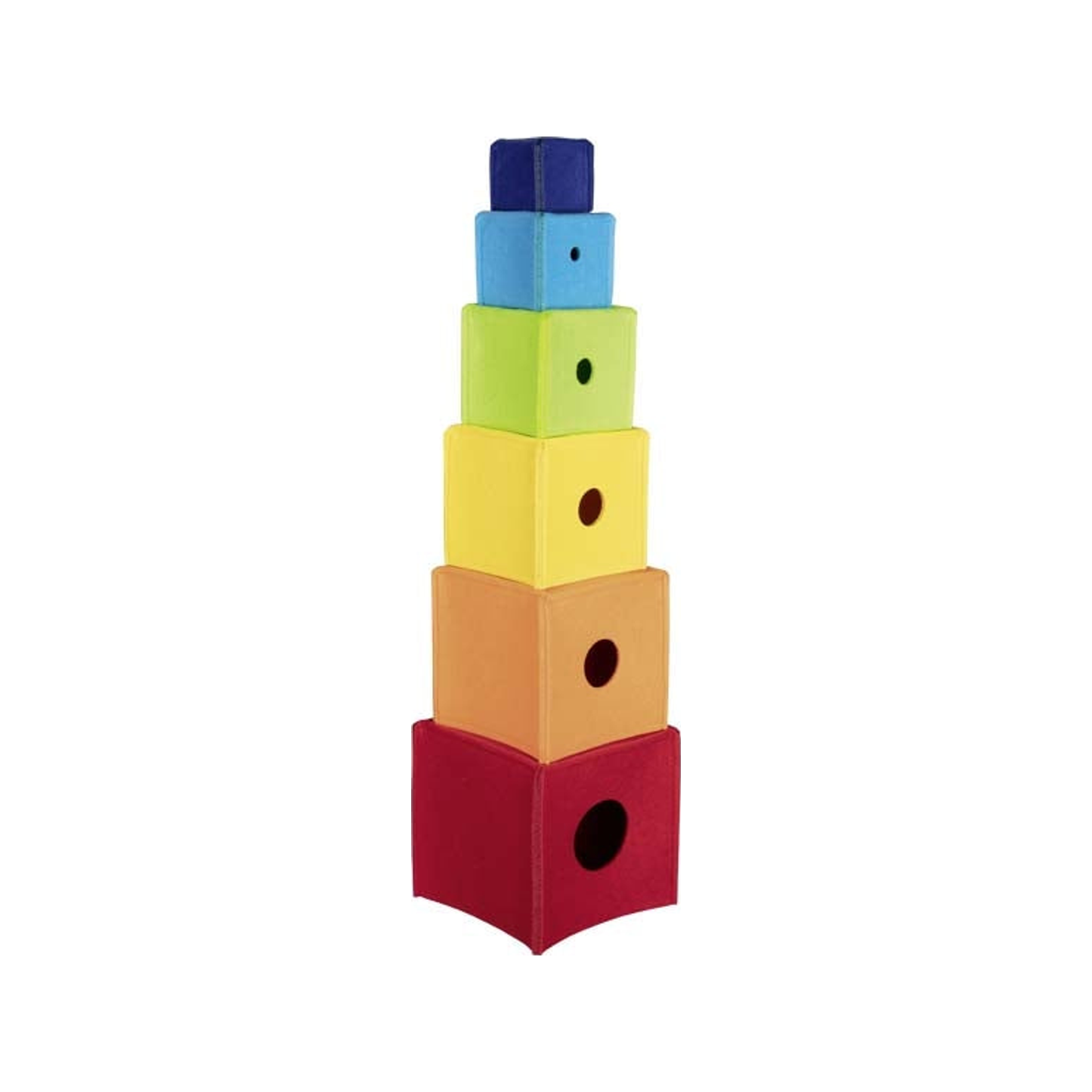 Felt Stacking Rainbow Cubes (normalized)