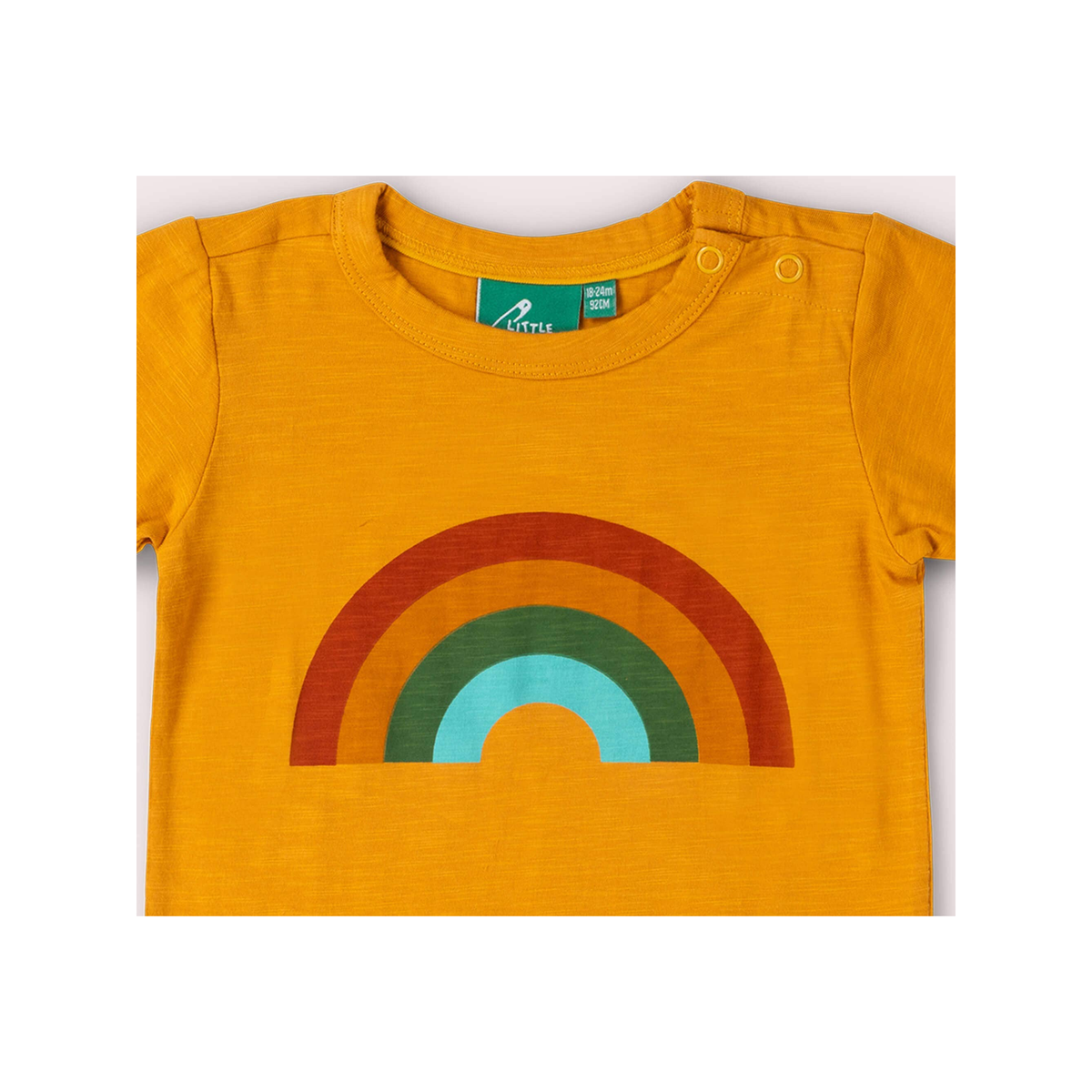 Camiseta de manga corta con botones Golden Rainbow (normalizada)