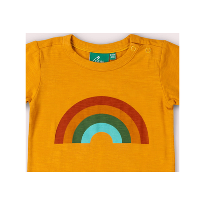 Camiseta de manga corta con botones Golden Rainbow (normalizada)