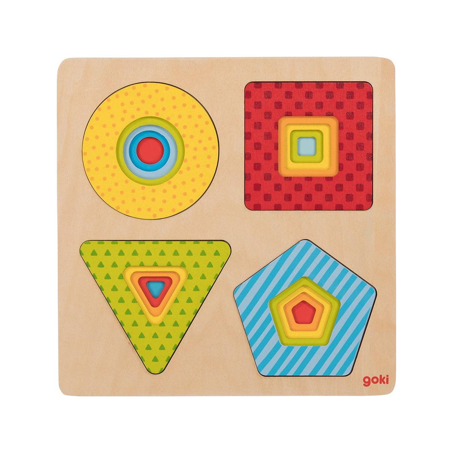Laagjespuzzel geometrische vormen (genormaliseerd)
