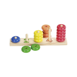 Learn to count with wooden rings (normalized)