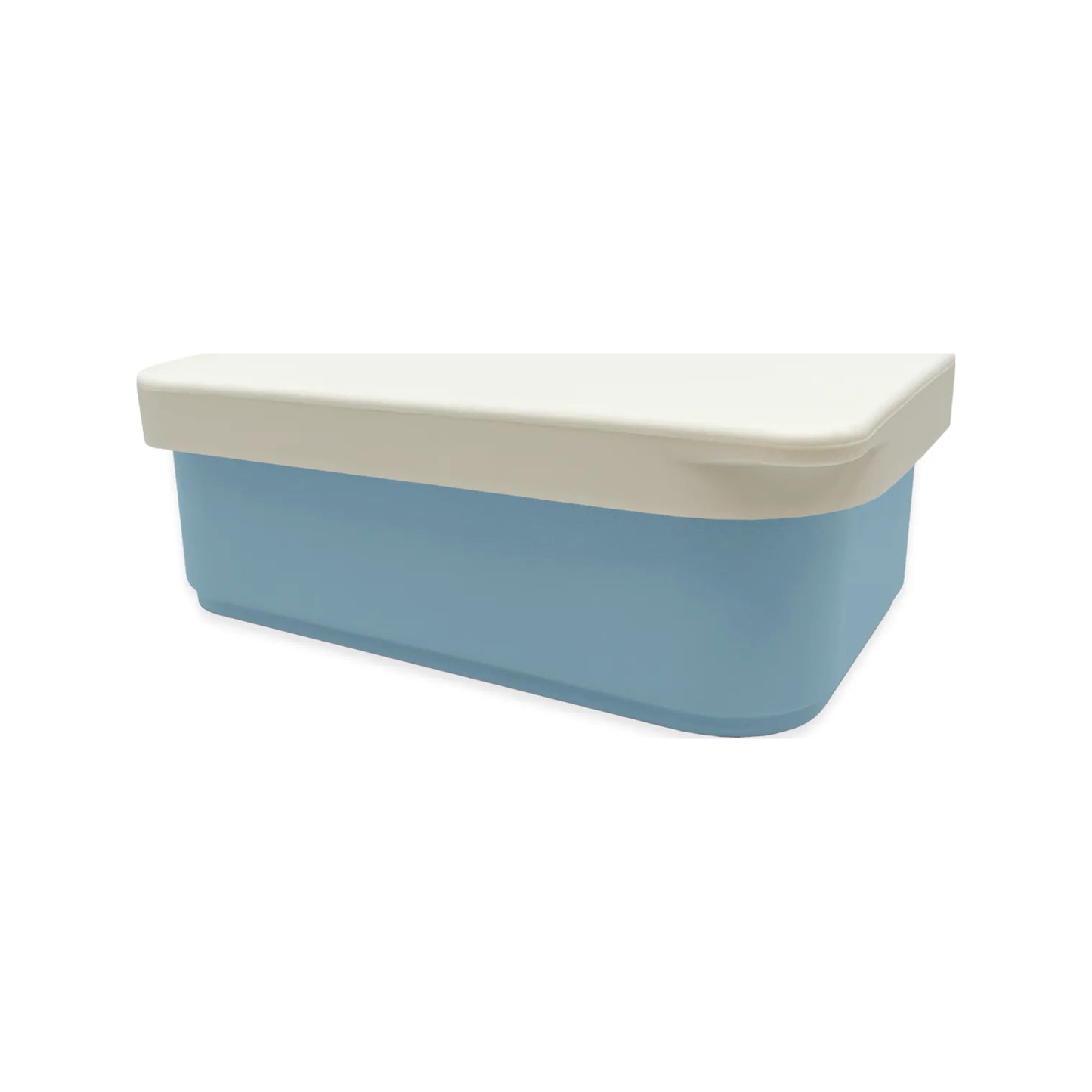 Caja de almuerzo con tapa de silicona - Azul (normalizado)