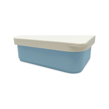 Caja de almuerzo con tapa de silicona - Azul (normalizado)