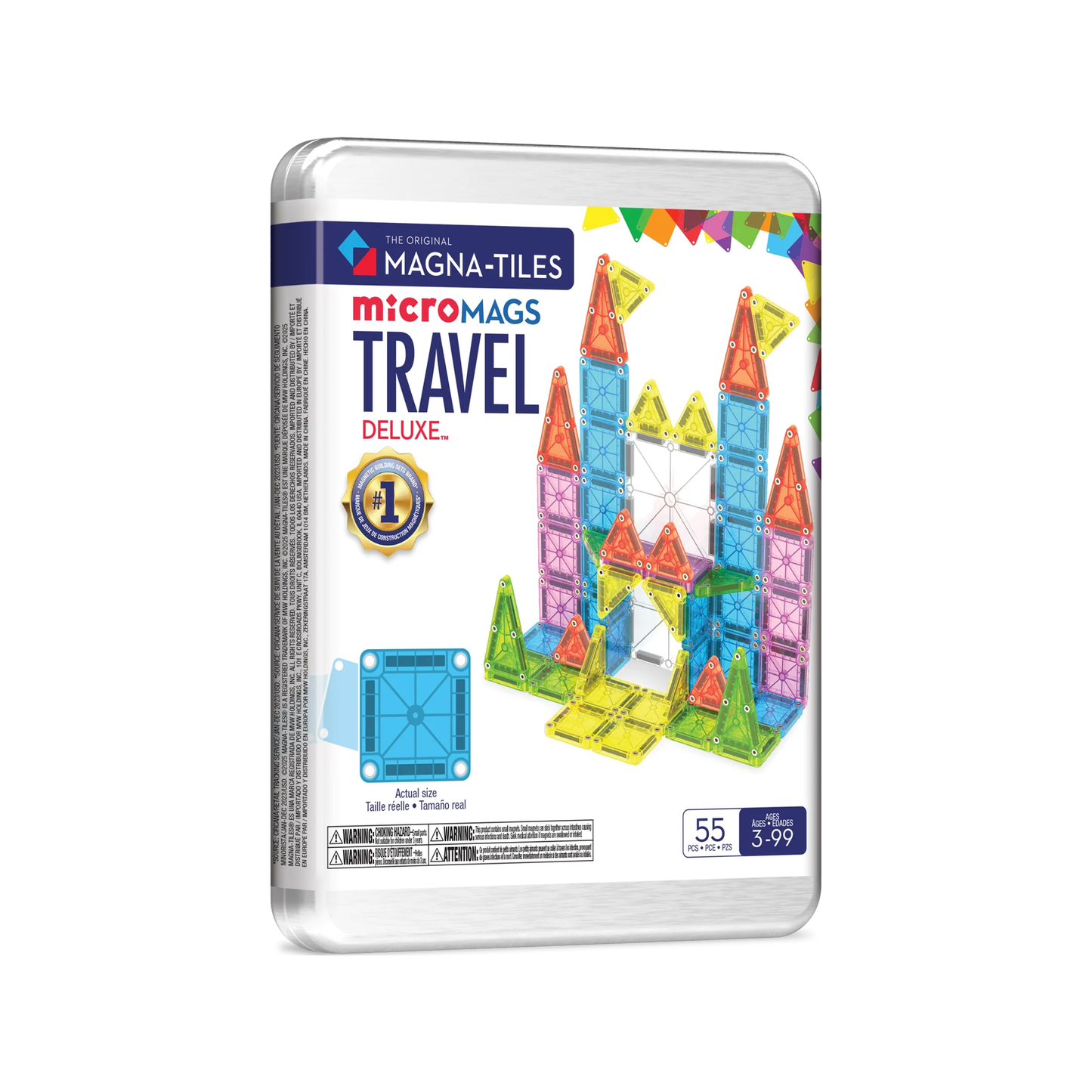 MAGNA-TILES - Reisset Deluxe - 55-delig (genormaliseerd)