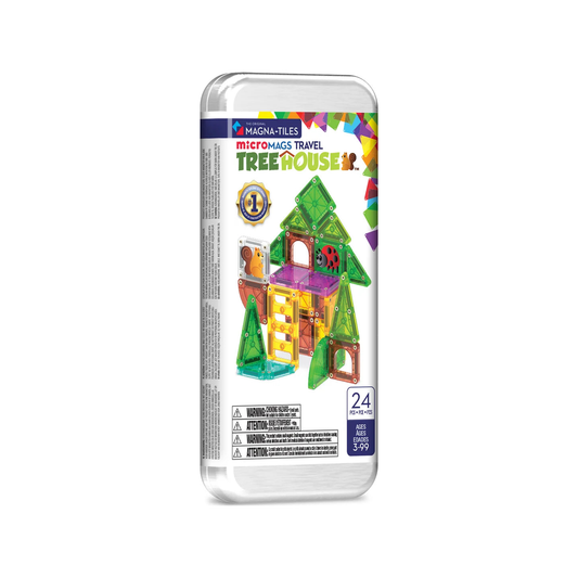 MAGNA-TILES® microMAGS Treehouse 24-delige reisset (genormaliseerd)