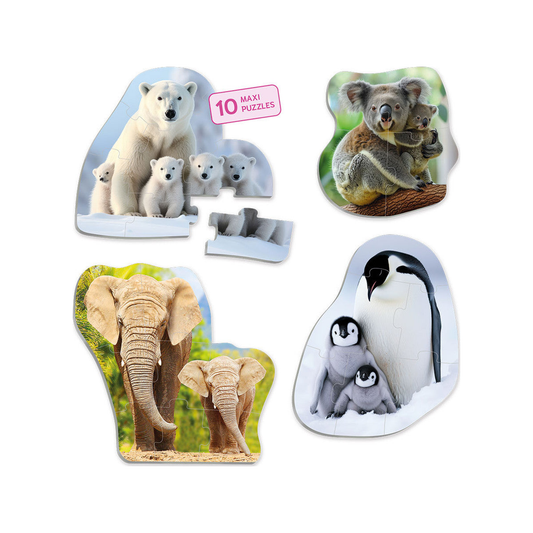 Maxi Puzzle - Animals & their babies (normalized)