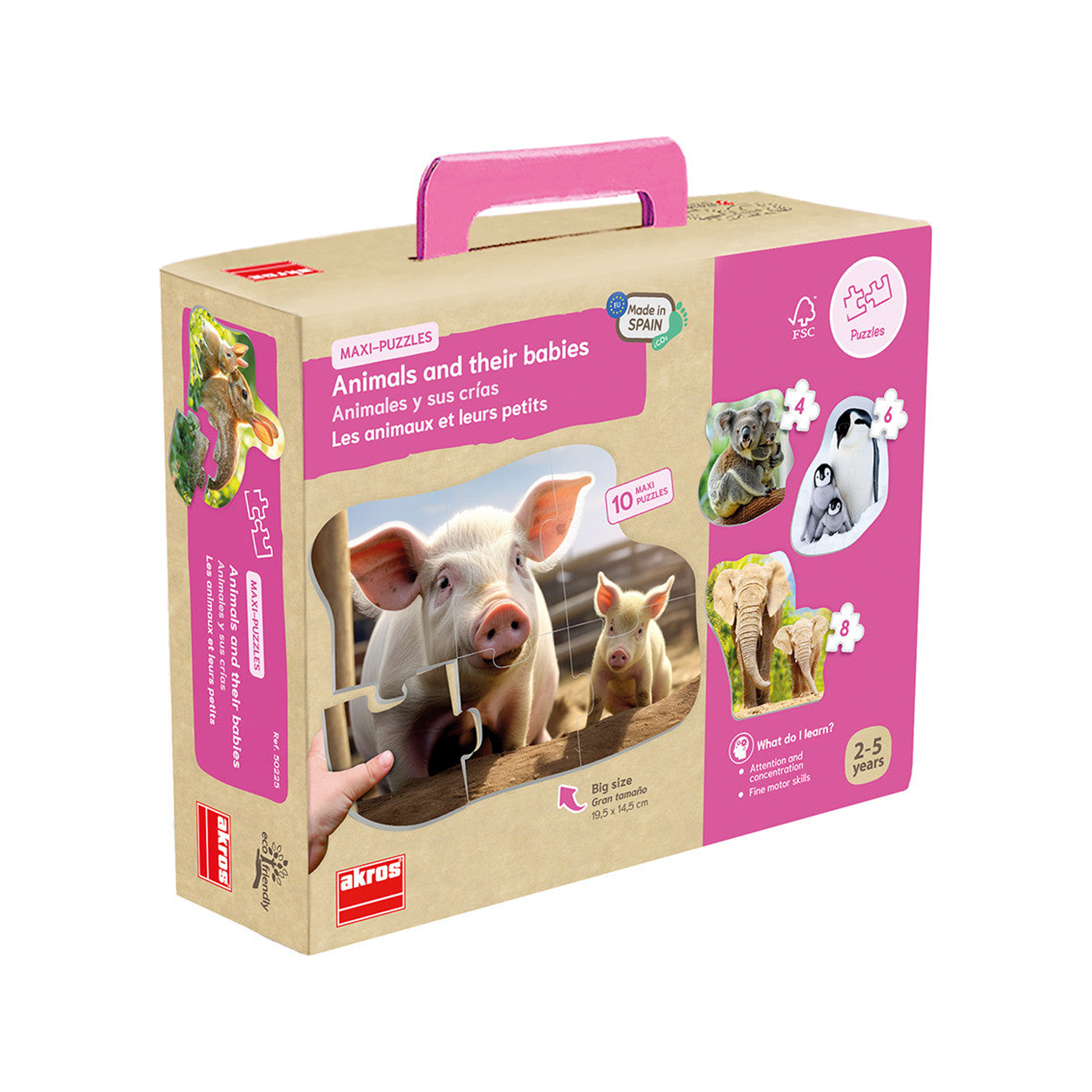 Maxi-puzzel - Dieren en hun jongen (genormaliseerd)