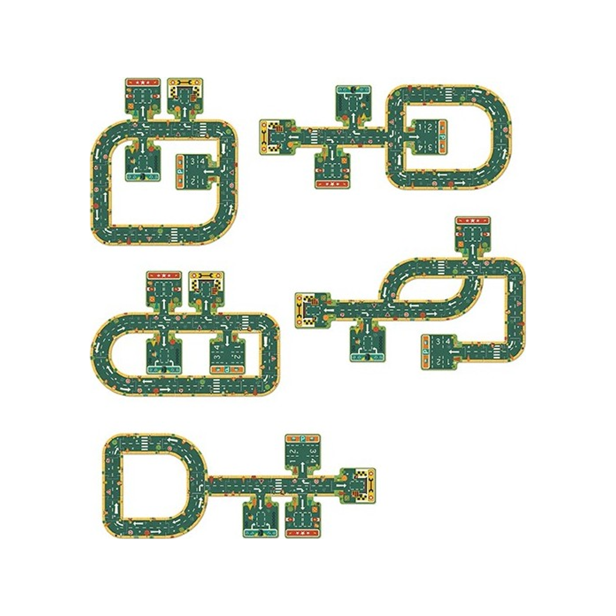 Puzzle with different routes (normalized)