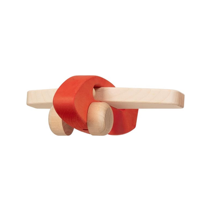 Rood houten vliegtuig (genormaliseerd)
