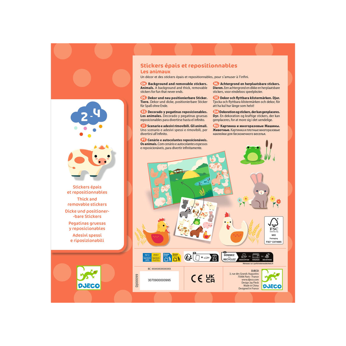 Reusable farm animal stickers (normalized)