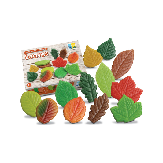 Sensory play stones - Leaves (normalized)