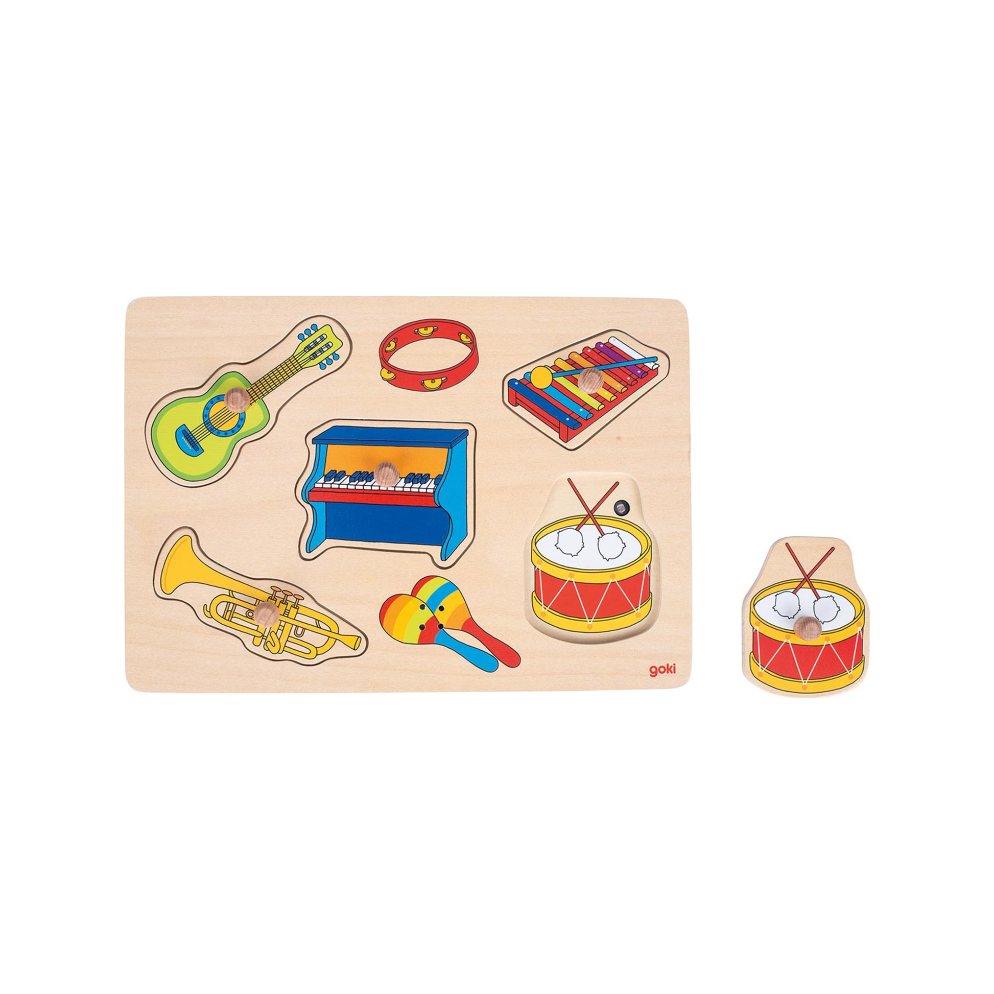 Puzzle sonore avec sons d’instruments (normalisés)
