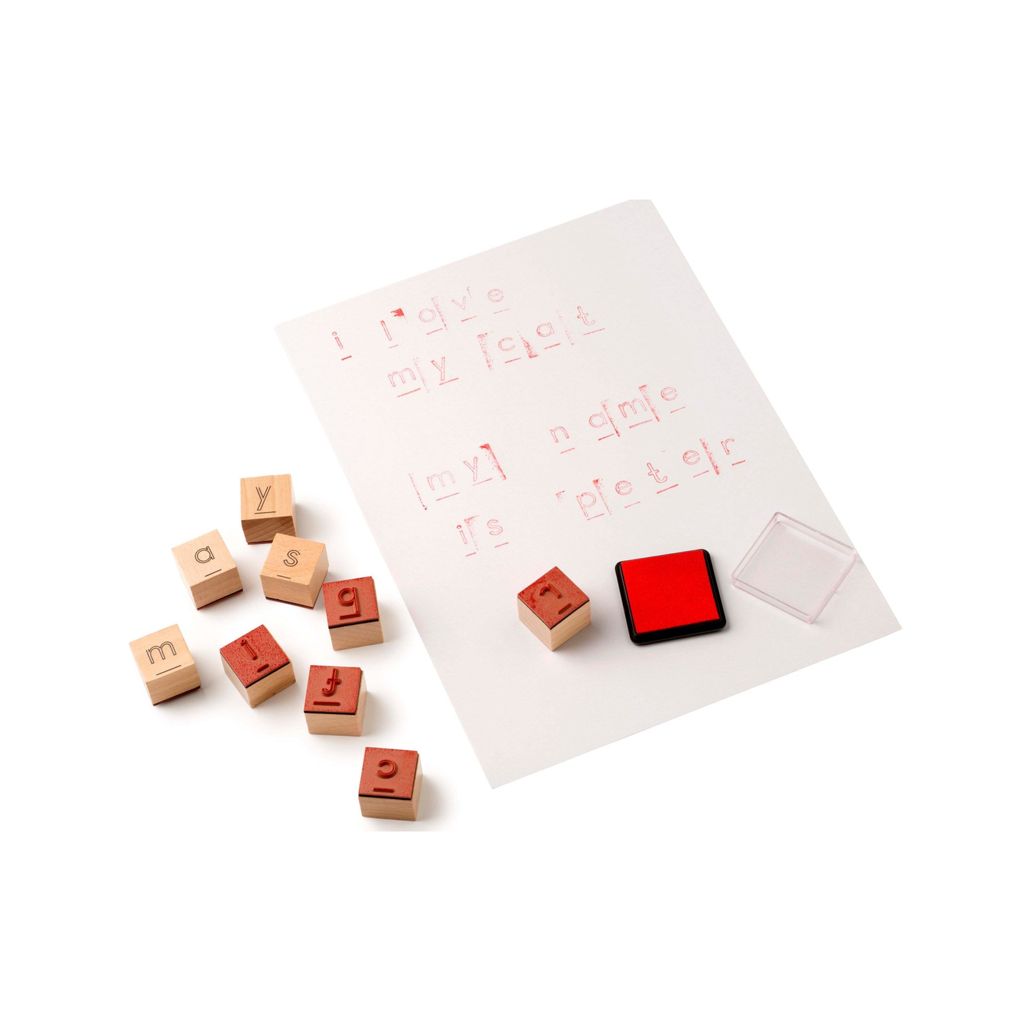 Stempel de letter (genormaliseerd)