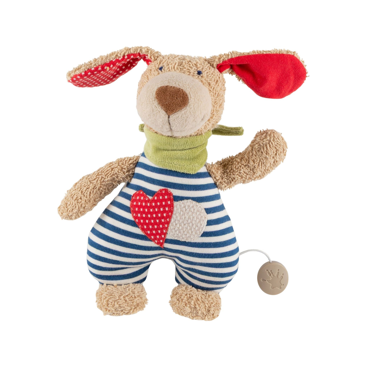 Peluche musical orgánico para bebé en forma de perro (normalizado)