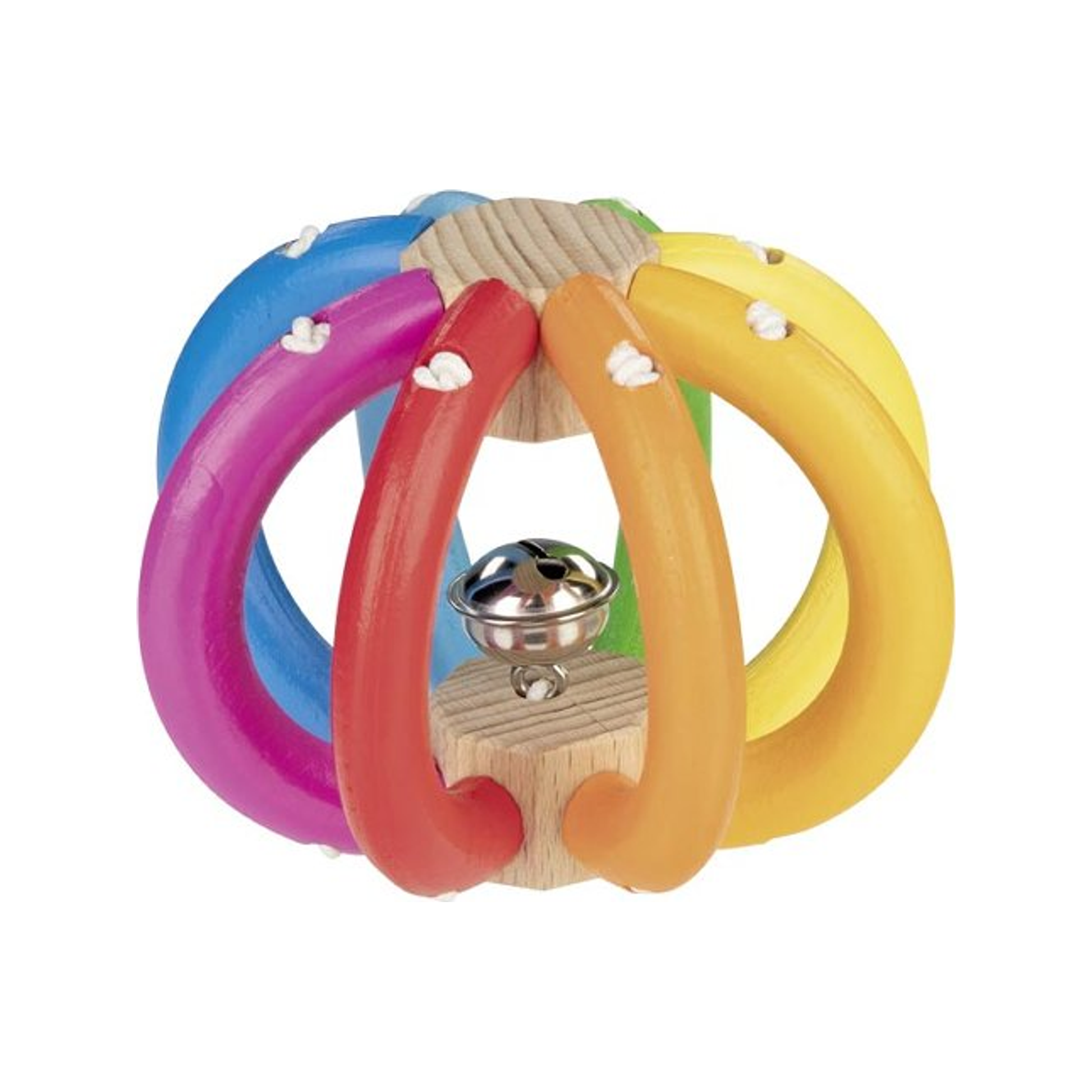 Pelota arcoíris elástica con anillo táctil (normalizada)