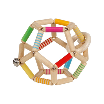 Balle élastique à anneau tactile, rayée (normalisée)