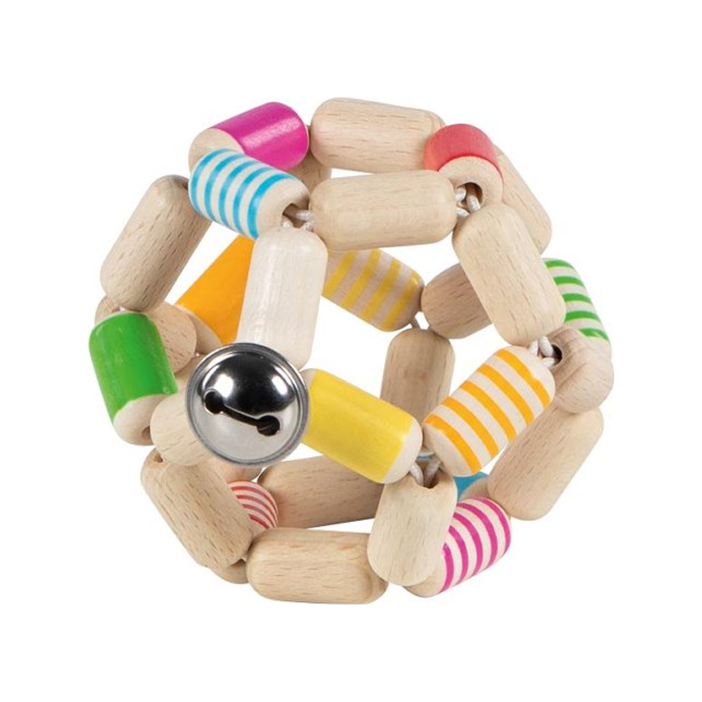 Balle élastique avec anneau tactile, rayée (normalisée)