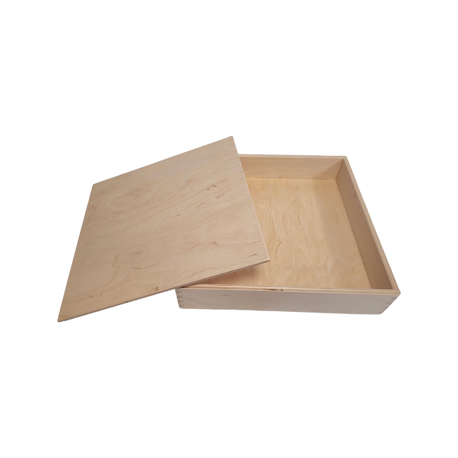 Wooden play tray with lid (25x25x5 cm) (normalized)