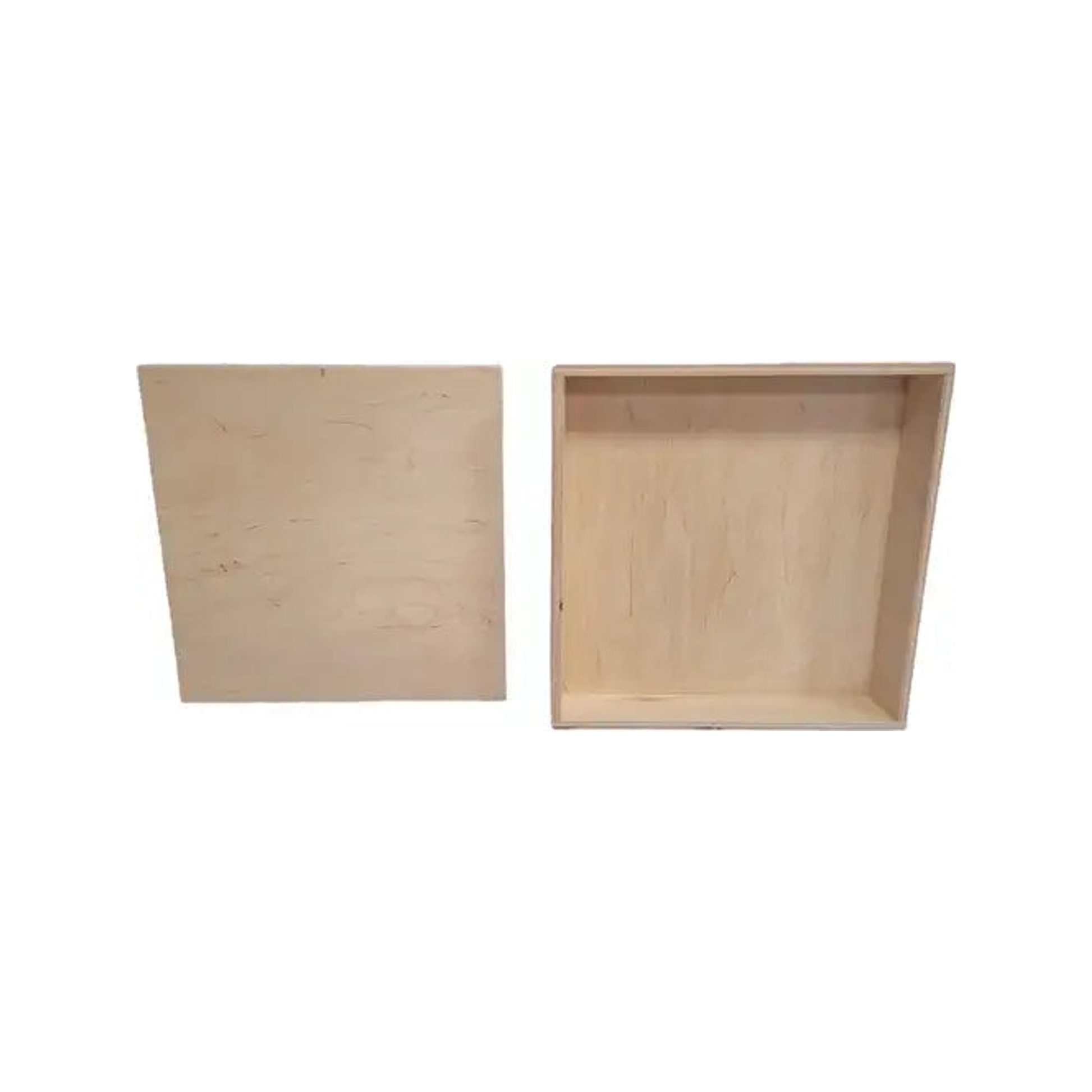 Wooden play tray with lid (25x25x5 cm) (normalized)