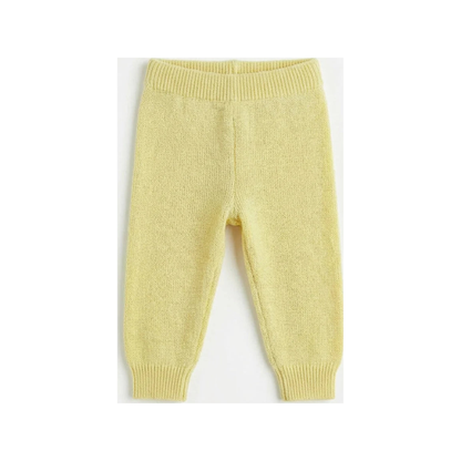 Pantalon bébé en maille de laine mérinos – Lemonade (normalisé)