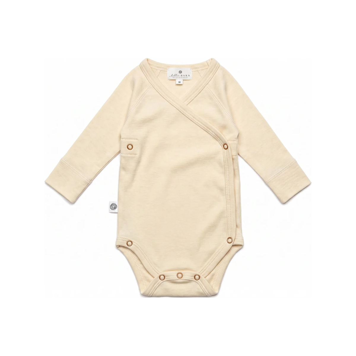 Wool Wrap Romper Long Sleeve – Merino Wool – Natural (normalized)